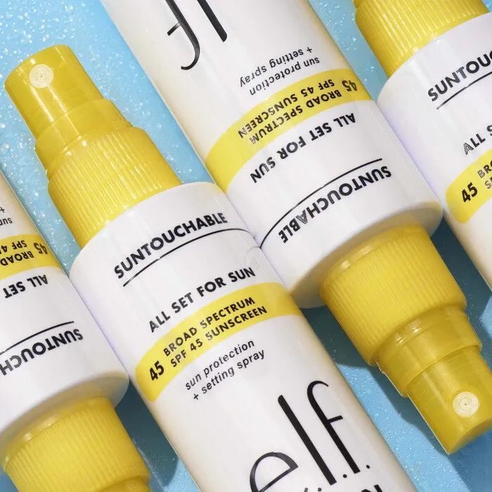 Elf All Set For Sun Spf 45 Sunscreen   Setting Spray 60ml