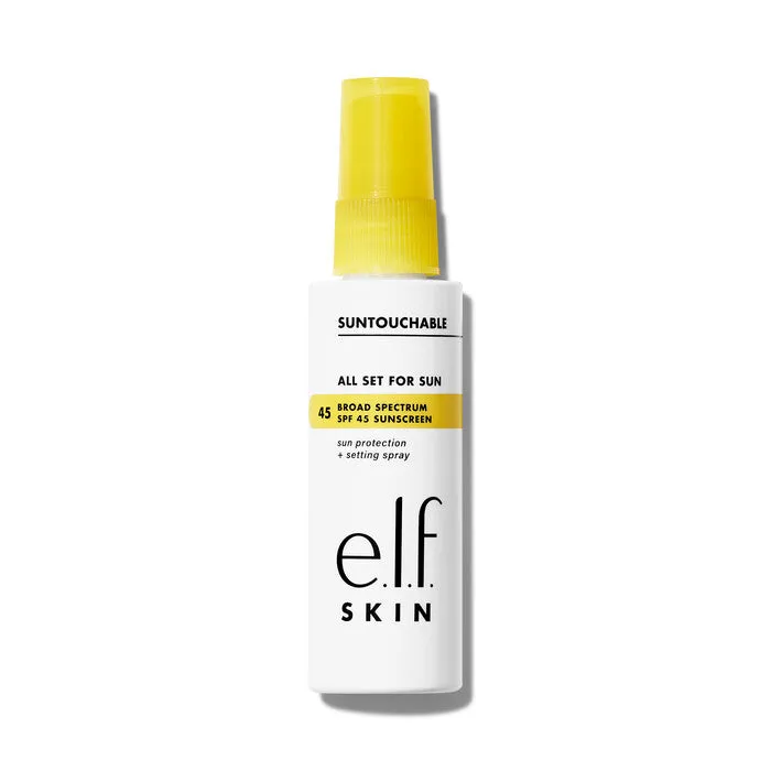 Elf All Set For Sun Spf 45 Sunscreen   Setting Spray 60ml