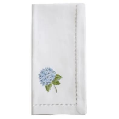 Embroidered Cotton Hemstitch 20" Napkins