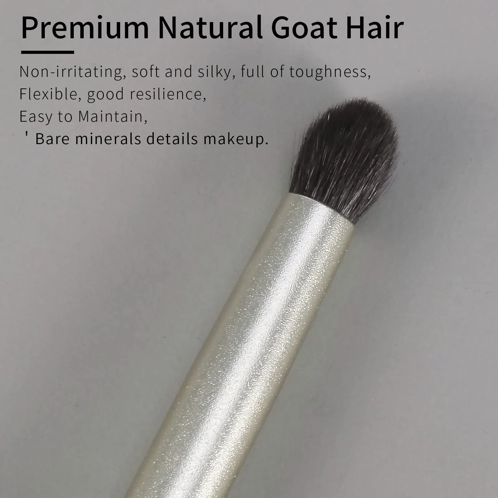 ENZO KEN Natural Goat Hair Eye Shadow Brush, Small Blending Eyeshadow Brush, Eye Shadow Blending Brush, Eye Blending Brush, Small Nose Contour Brush, Eyeshadow Blending Brush, Single Eye Makeup Brush.