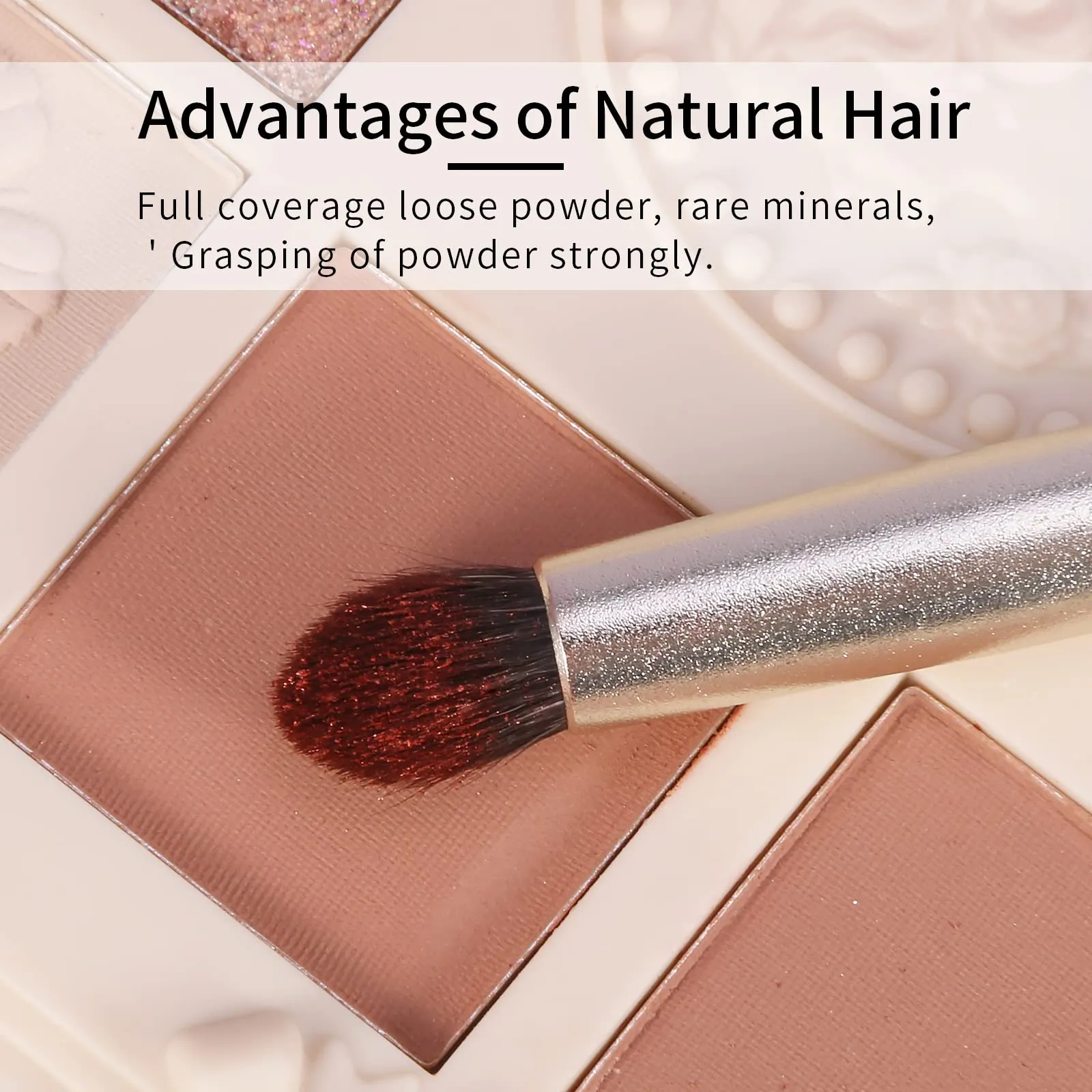 ENZO KEN Natural Goat Hair Eye Shadow Brush, Small Blending Eyeshadow Brush, Eye Shadow Blending Brush, Eye Blending Brush, Small Nose Contour Brush, Eyeshadow Blending Brush, Single Eye Makeup Brush.