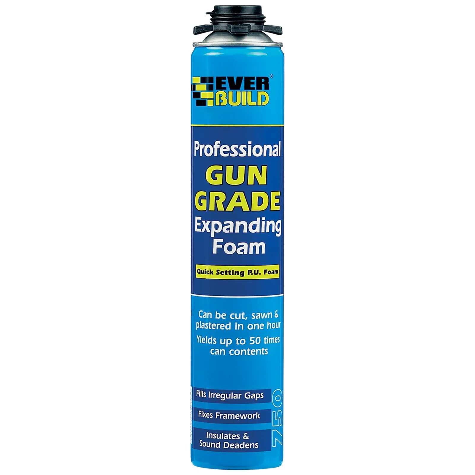 EverBuild Professional Gun Grade Expanding Foam 750ml Quick Setting PU Foam