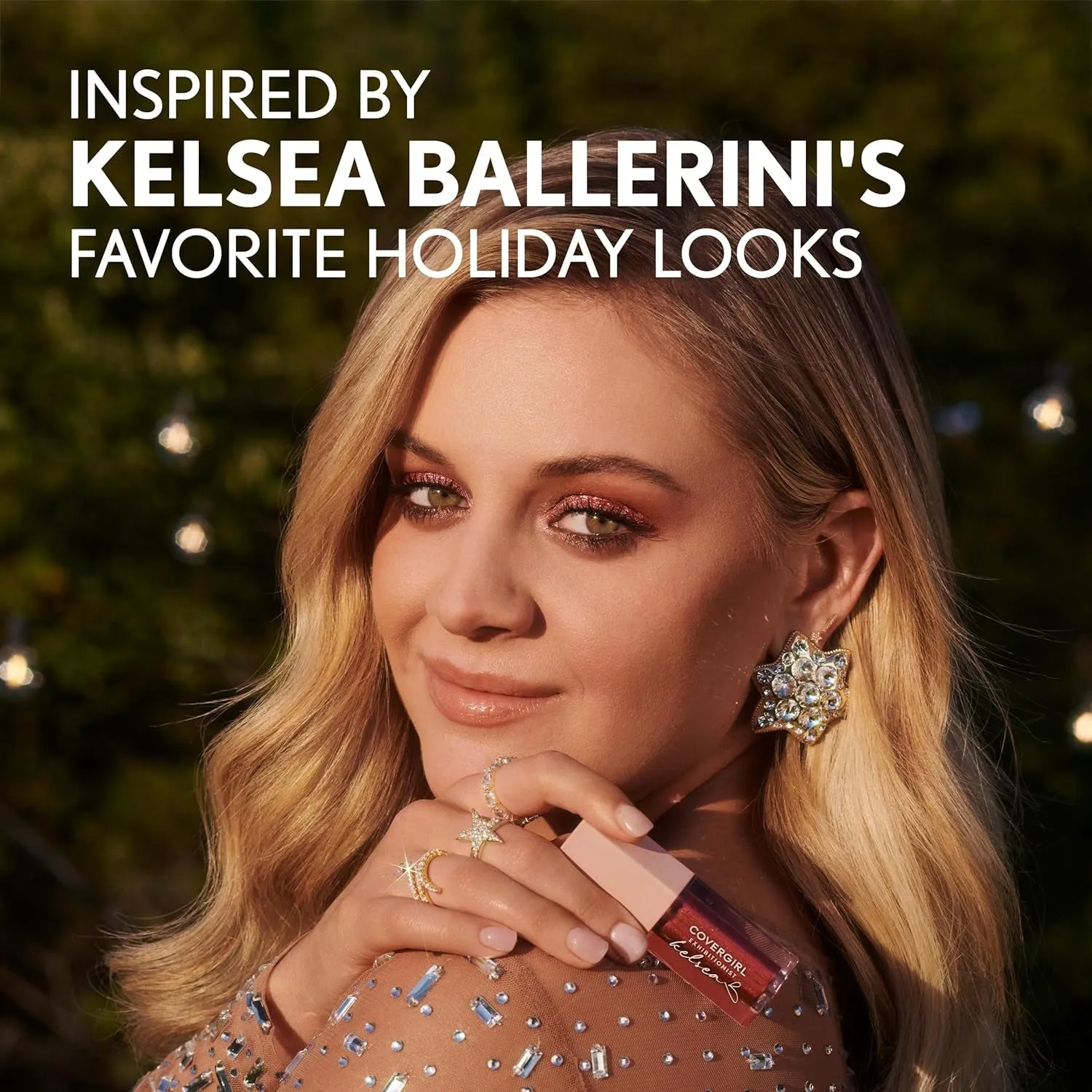 Exhibitionist by Kelsea Ballerini Liquid Glitter Eyeshadow, Highly Pigmented, Glittery Finish, Long-Wearing, Glitter up 1, 0.13Oz