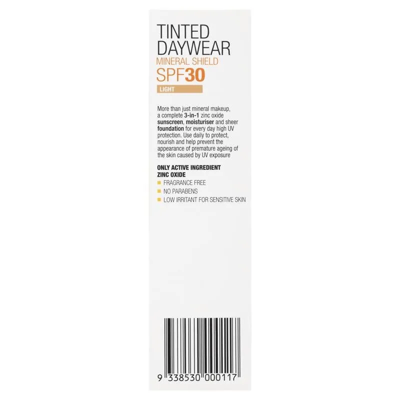 [Expiry: 11/2024] Invisible Zinc Tinted Daywear SPF 30  Light 50g
