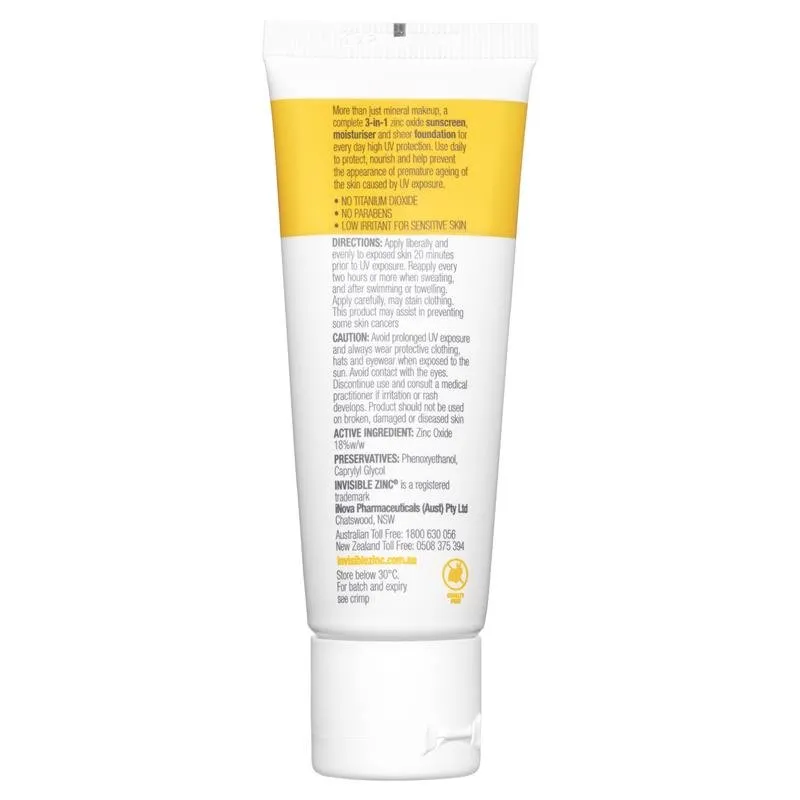 [Expiry: 11/2024] Invisible Zinc Tinted Daywear SPF 30  Light 50g