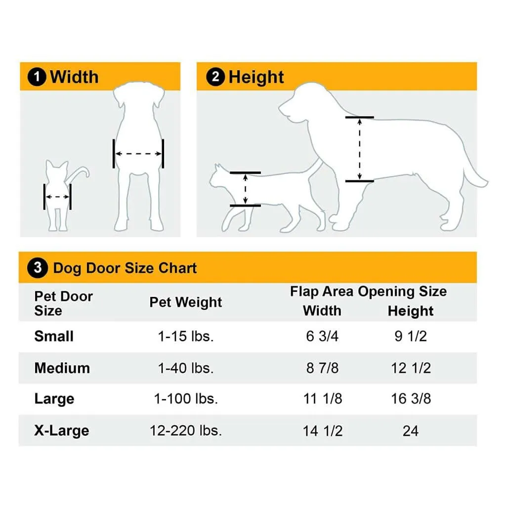 eXtreme Single Flap Aluminum Dog Door - Small