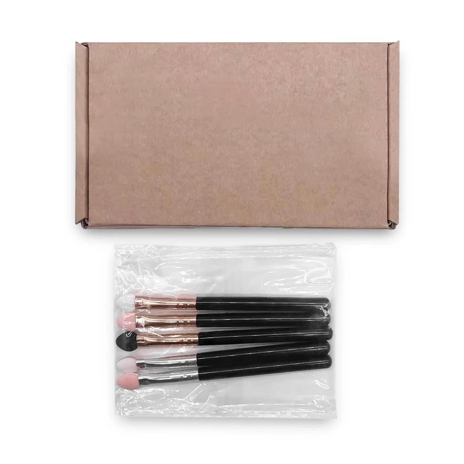 Eyeshadow Applicators Sponge Double Sided Reusable 5Pcs Professional Blendable Organic Foam Tip Makeup Eye Shadow Applicator Brush Set Washable