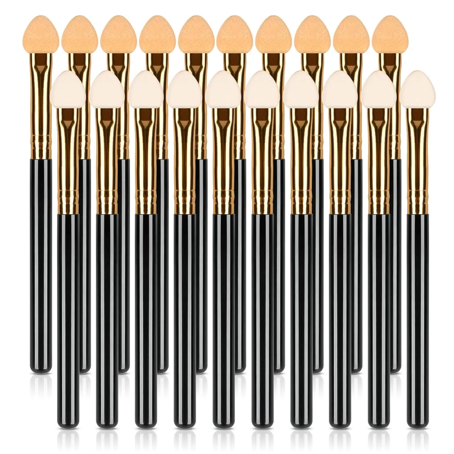 Eyeshadow Applicators Sponge Double Sided Reusable 5Pcs Professional Blendable Organic Foam Tip Makeup Eye Shadow Applicator Brush Set Washable