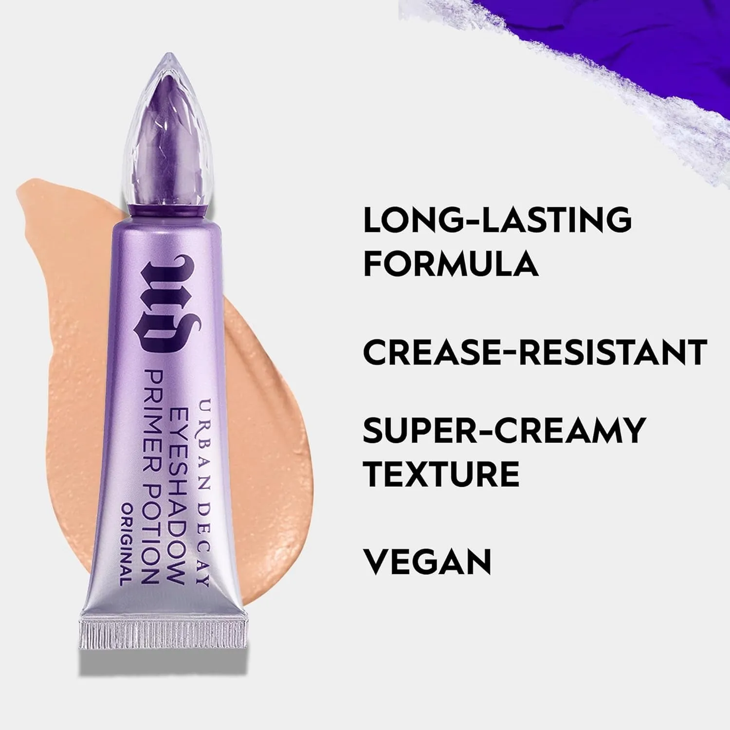 Eyeshadow Primer Potion, Award-Winning Nude Eye Primer, Crease-Free Eye Makeup Looks, Smooths & Preps Eyelid Base for Vibrant Color, All-Day Wear, Dries Invisible, All Skin Tones, Vegan