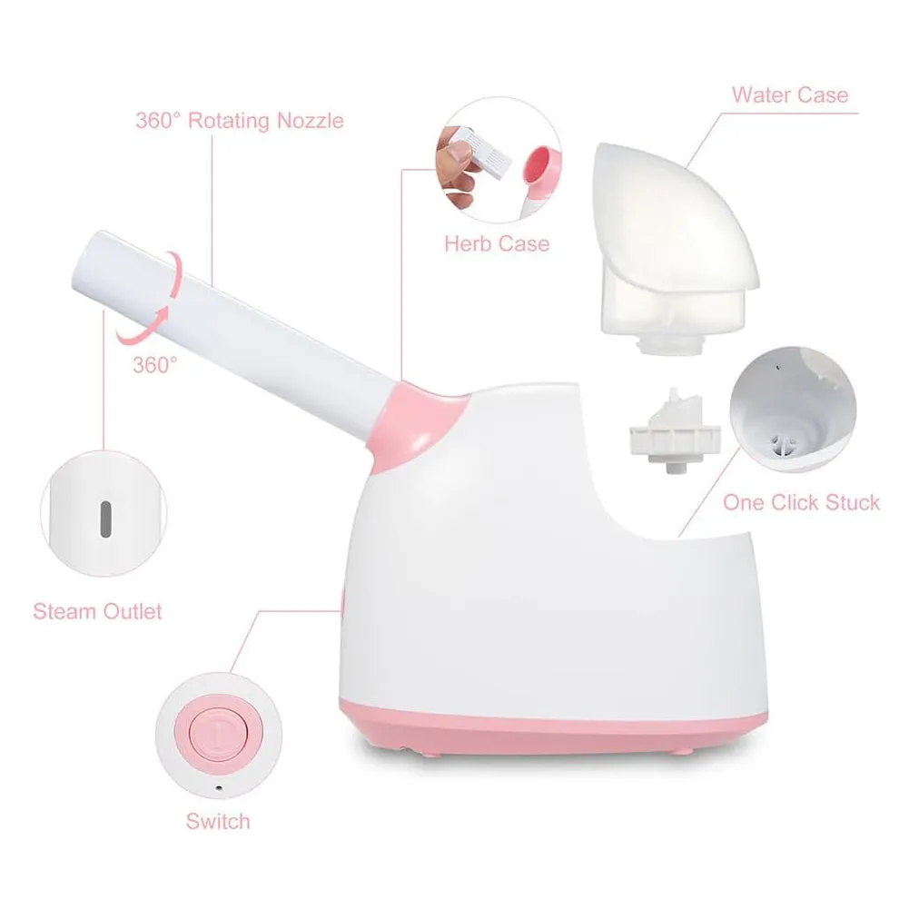 Facial Steamer | Ionic Portable Face Steamer with 360° Rotatable Sprayer | AVYO