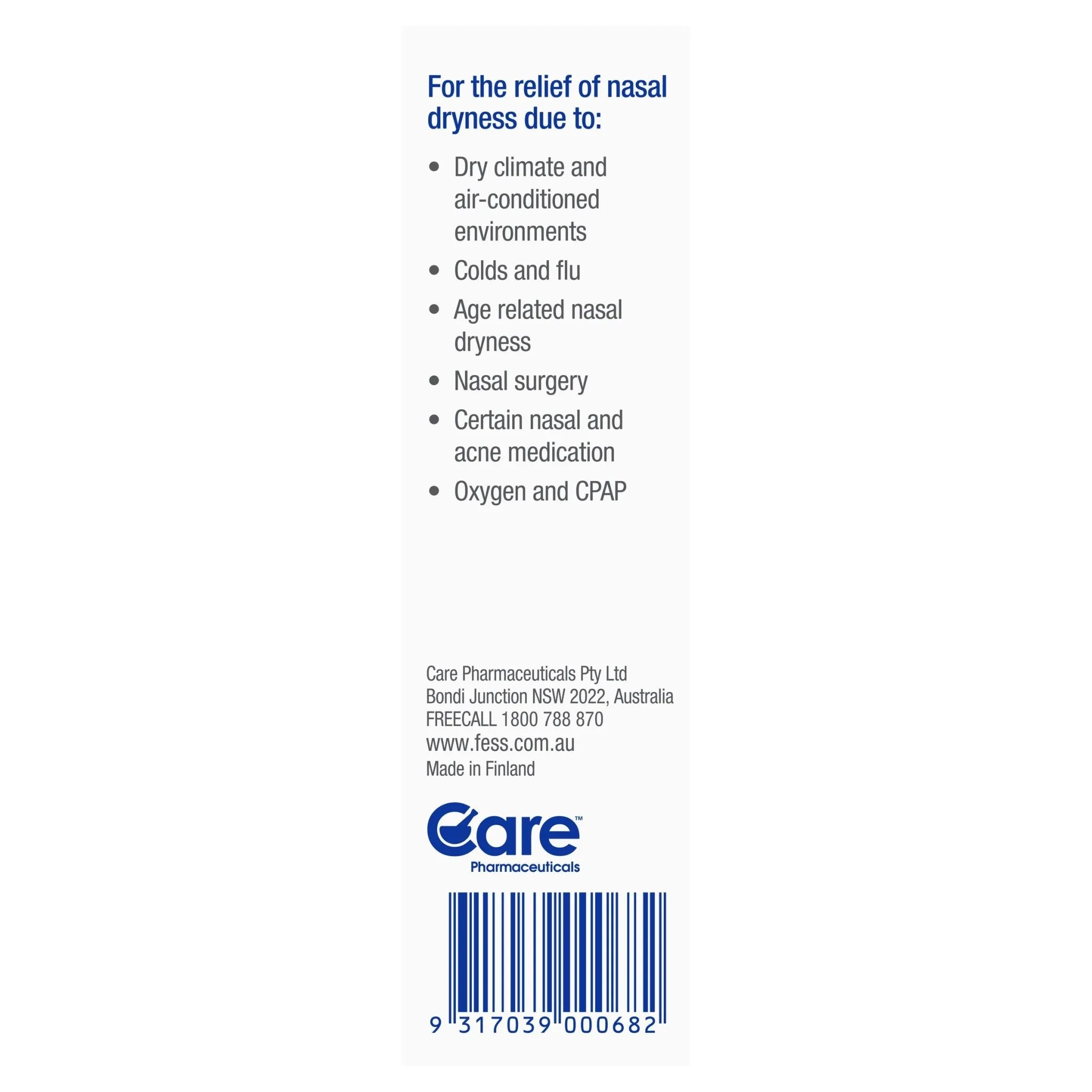 FESS Dry Nose Oil Nasal Spray 10mL