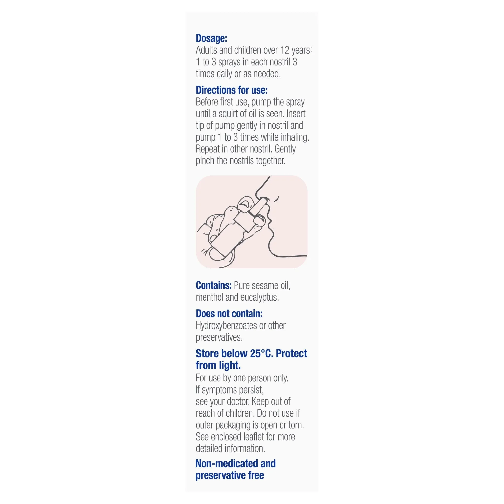 FESS Dry Nose Oil Nasal Spray 10mL