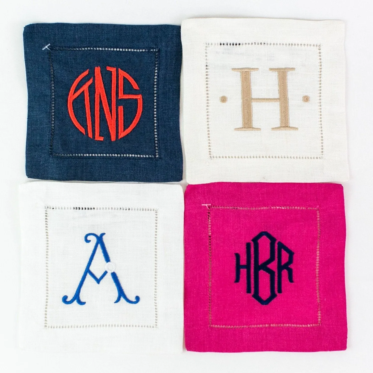 Festival Square Linen Cocktail Napkins