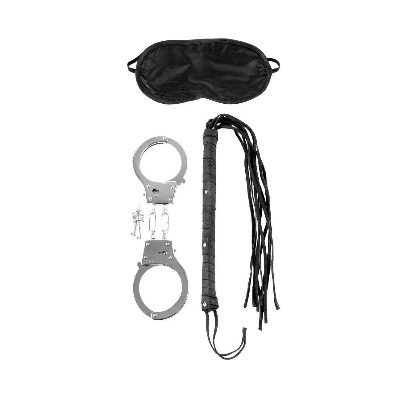 Fetish Fantasy Series Lover's Fantasy (3 piece kit) - Black and Silver