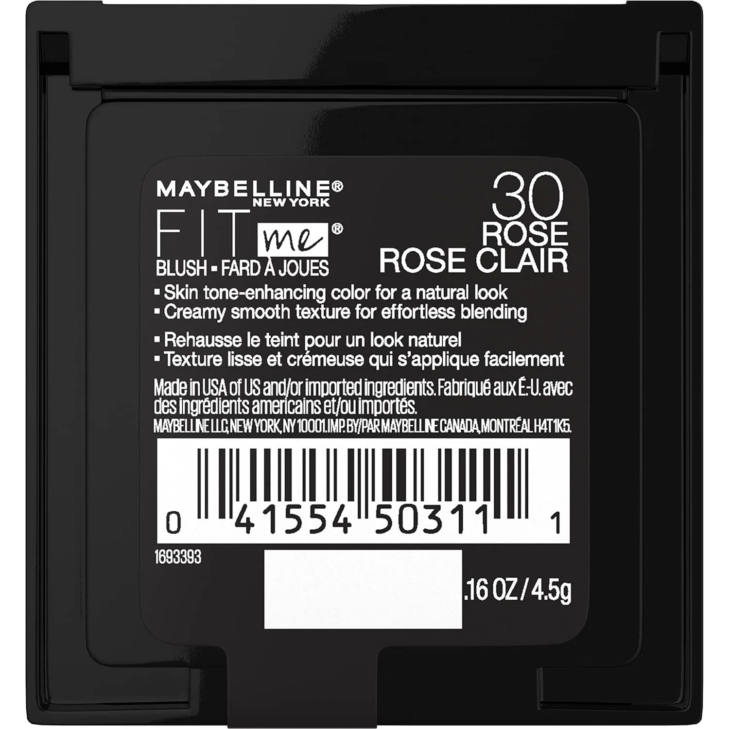 Fit Me Powder Blush, Lightweight, Smooth, Blendable, Long-Lasting All-Day Face Enhancing Makeup Color, Rose, 1 Count