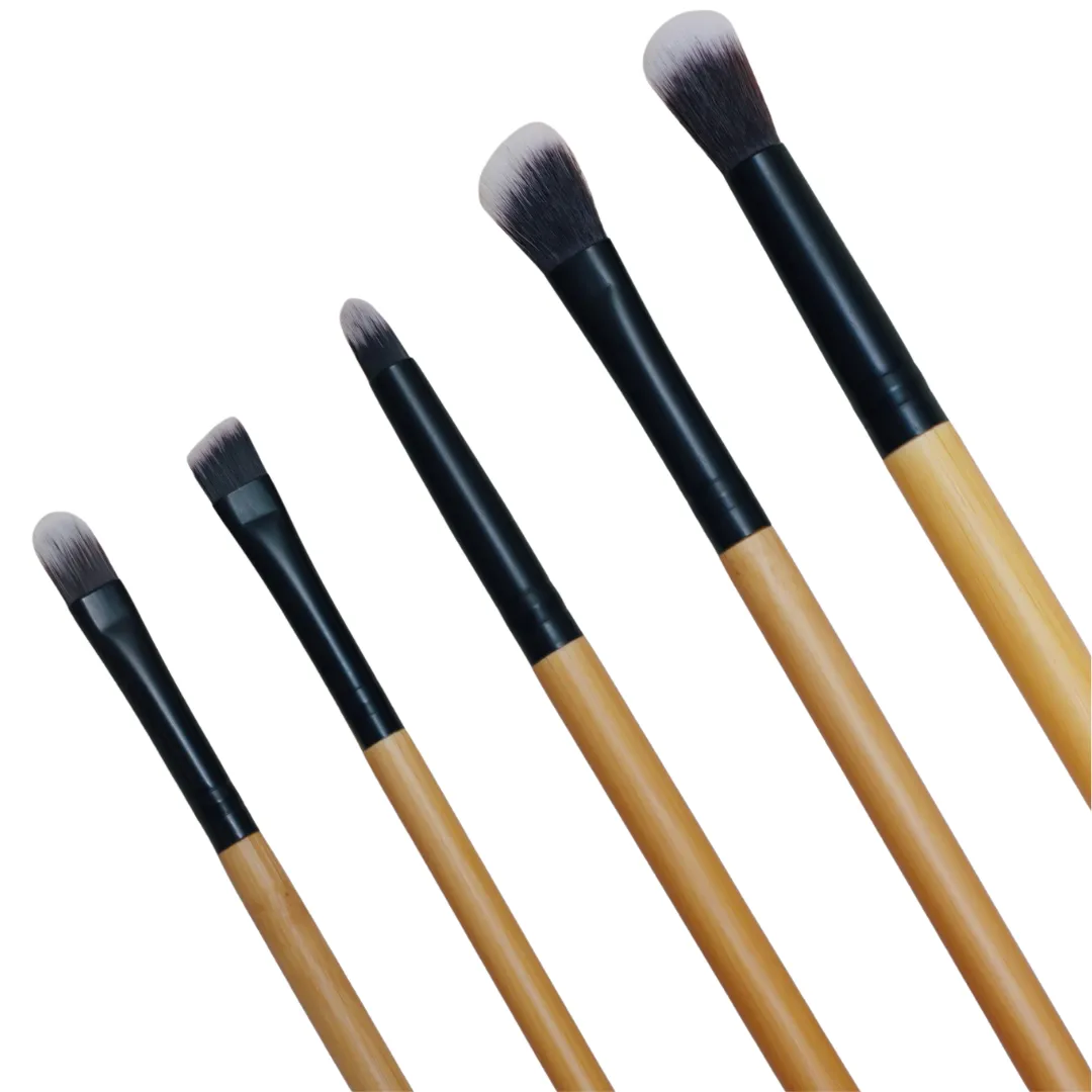 Flawless Bamboo Makeup Brush Set - Glamourous Eyes