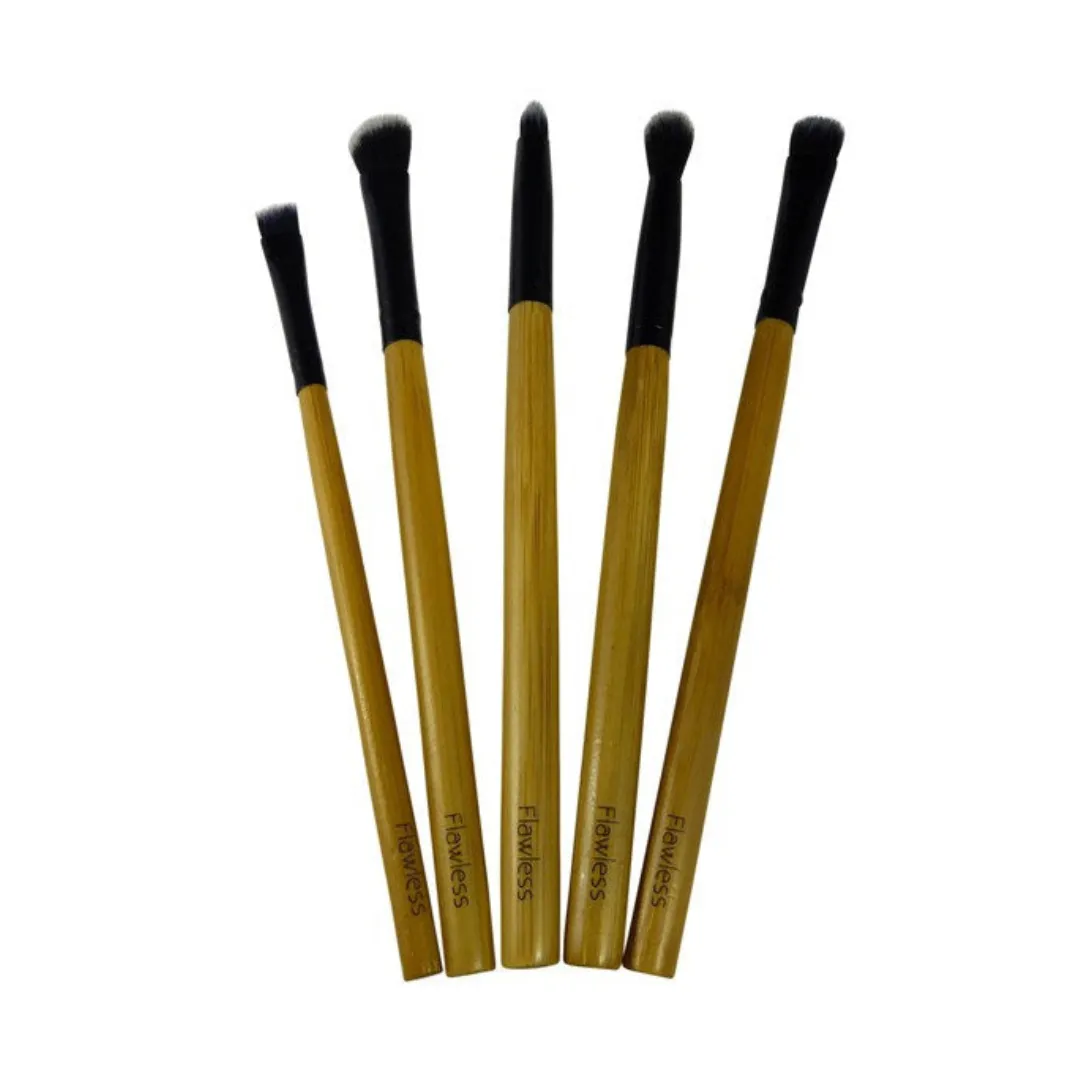 Flawless Bamboo Makeup Brush Set - Glamourous Eyes
