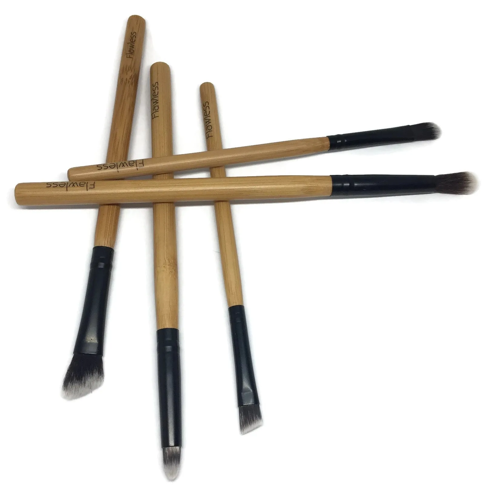Flawless Bamboo Makeup Brush Set - Glamourous Eyes
