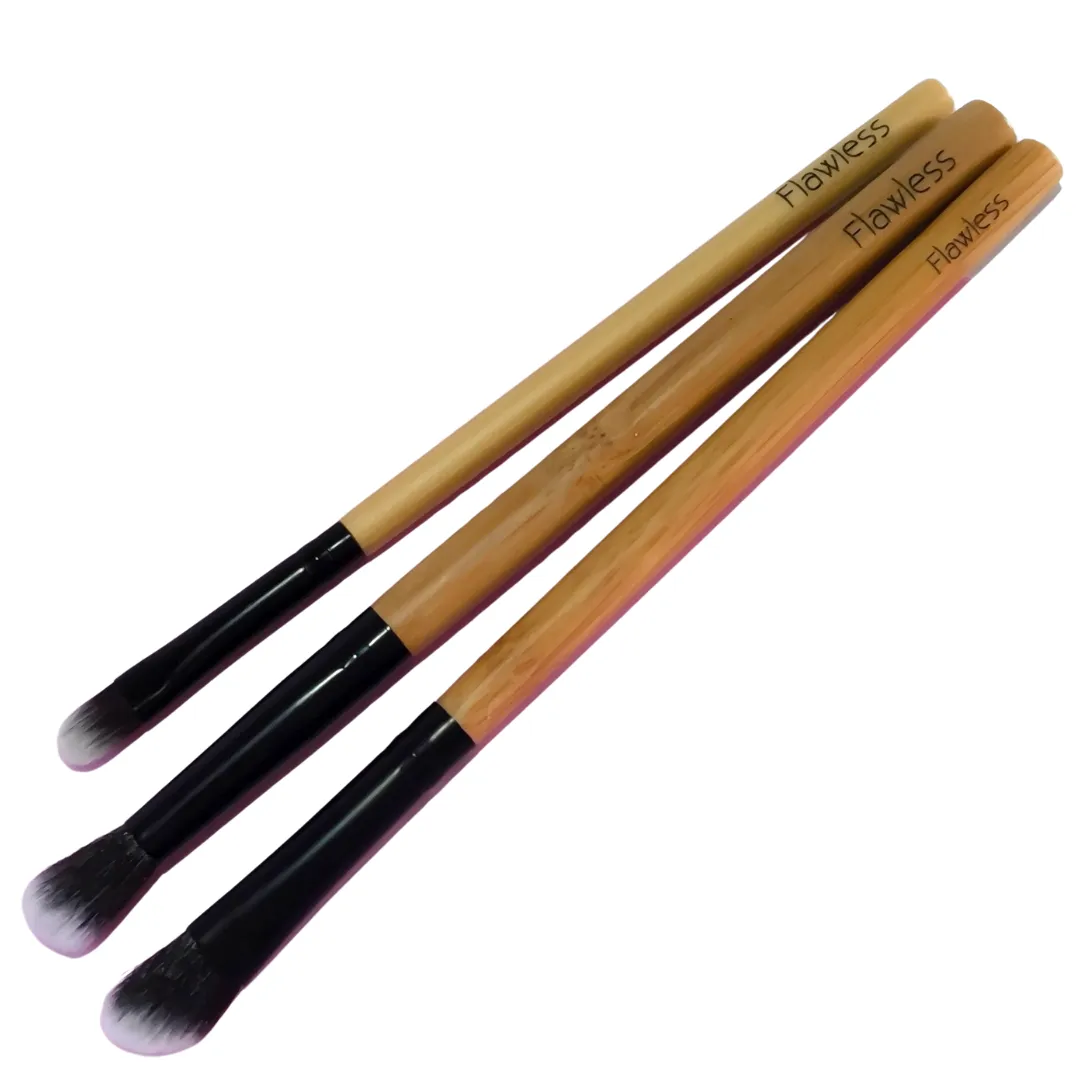 Flawless Bamboo "The Trilogy" Eye Brush Set
