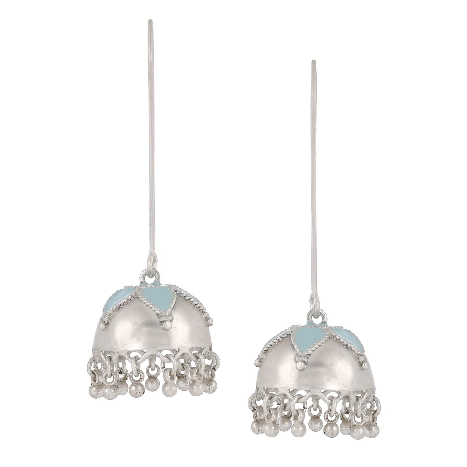 Floret Aqua Jhumkis