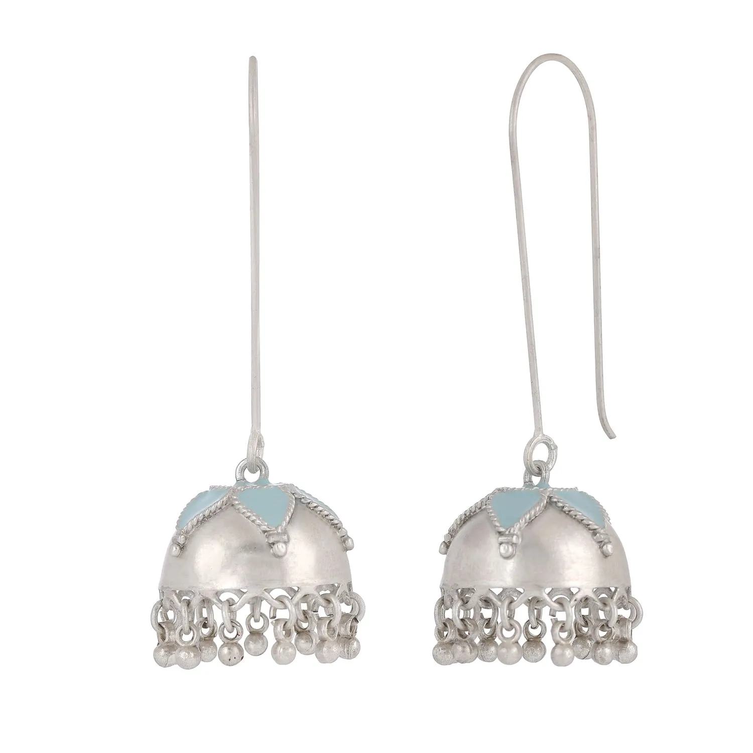 Floret Aqua Jhumkis