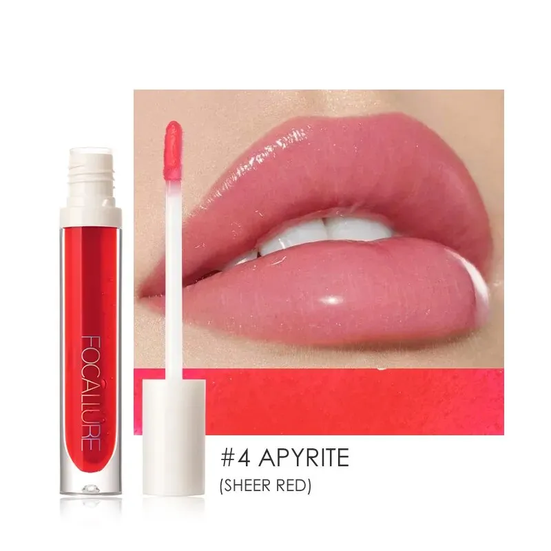 FOCALLURE Liquid Lipstick High Pigment Plumpling Lipgloss Waterproof Not-sticky Moisturizing Lip Balm Lip Tint Makeup Cosmetics