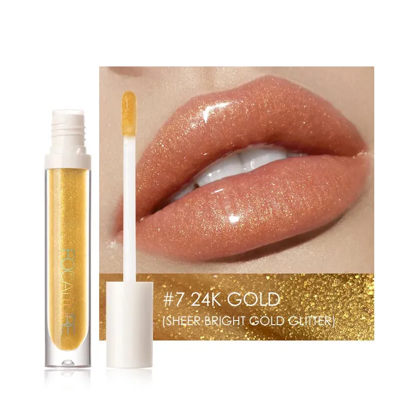 FOCALLURE Liquid Lipstick High Pigment Plumpling Lipgloss Waterproof Not-sticky Moisturizing Lip Balm Lip Tint Makeup Cosmetics