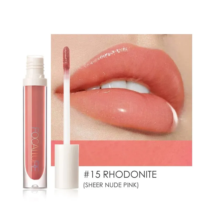 FOCALLURE Liquid Lipstick High Pigment Plumpling Lipgloss Waterproof Not-sticky Moisturizing Lip Balm Lip Tint Makeup Cosmetics