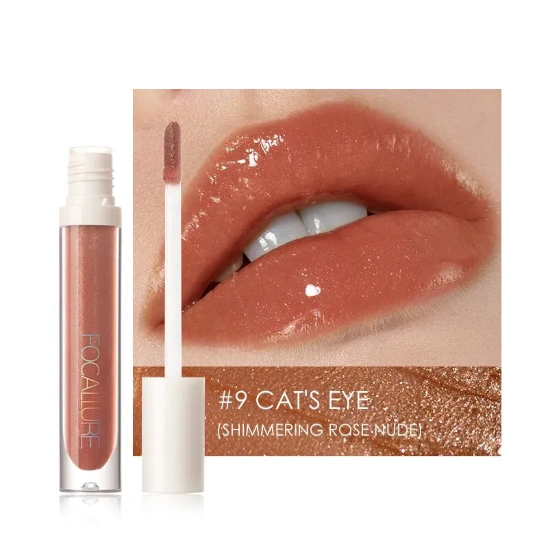 FOCALLURE Liquid Lipstick High Pigment Plumpling Lipgloss Waterproof Not-sticky Moisturizing Lip Balm Lip Tint Makeup Cosmetics