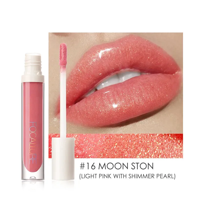 FOCALLURE Liquid Lipstick High Pigment Plumpling Lipgloss Waterproof Not-sticky Moisturizing Lip Balm Lip Tint Makeup Cosmetics
