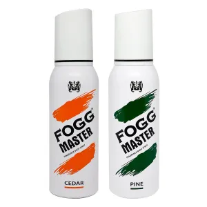 Fogg Master Cedar Pine Pack of 2 Deodorant Sprays For Men