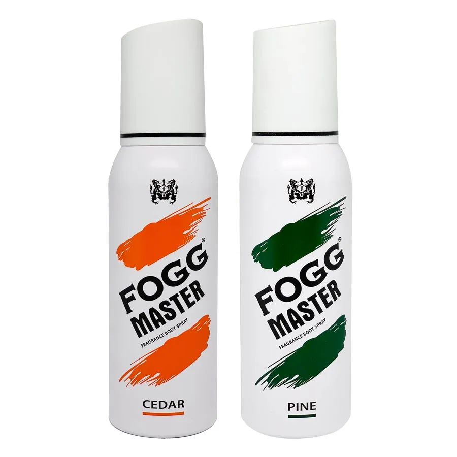 Fogg Master Cedar Pine Pack of 2 Deodorant Sprays For Men