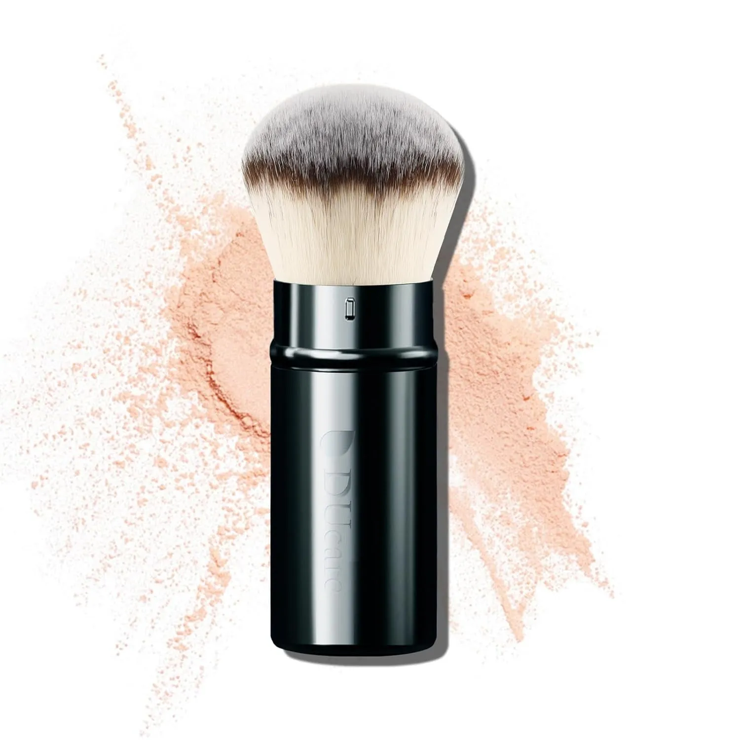 Foundation Brush,Flat Top Kabuki Brush Synthetic Professional Makeup Brush Liquid Blending Mineral Powder Buffing Stippling Makeup Tools, Rose Golden/White