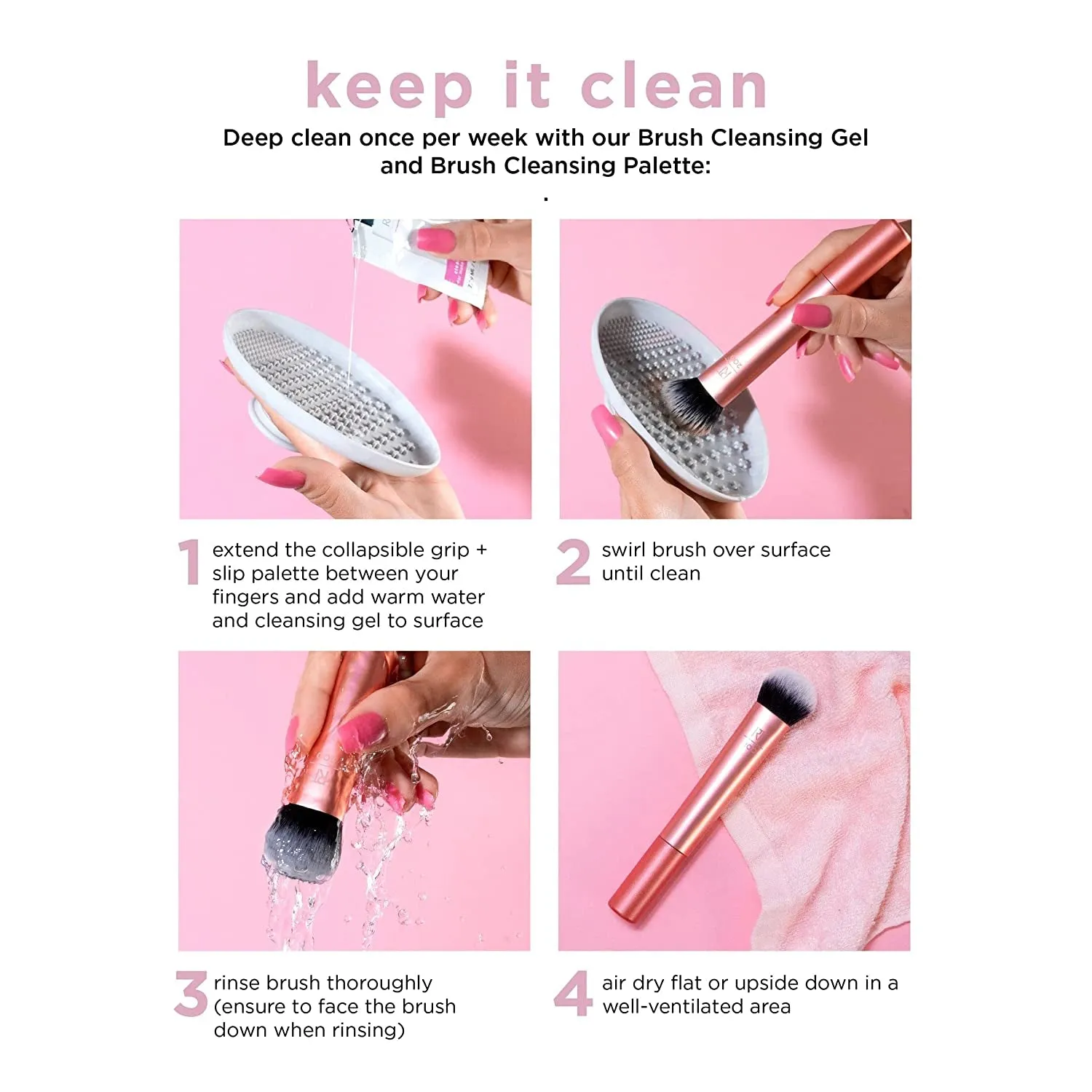 Foundation Makeup Blender, Kabuki Brush for Face or Body Makeup, Works with Liquid or Cream Foundation, No Handle, Blend & Buff Makeup, Dense Synthetic Bristles, 1 Count