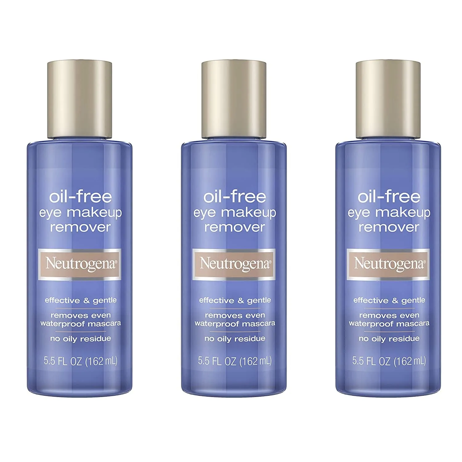 Gentle Oil-Free Eye Makeup Remover & Cleanser for Sensitive Eyes, Non-Greasy Makeup Remover, Waterproof Mascara Remover, Dermatologist & Ophthalmologist Tested, 8 Fl. Oz
