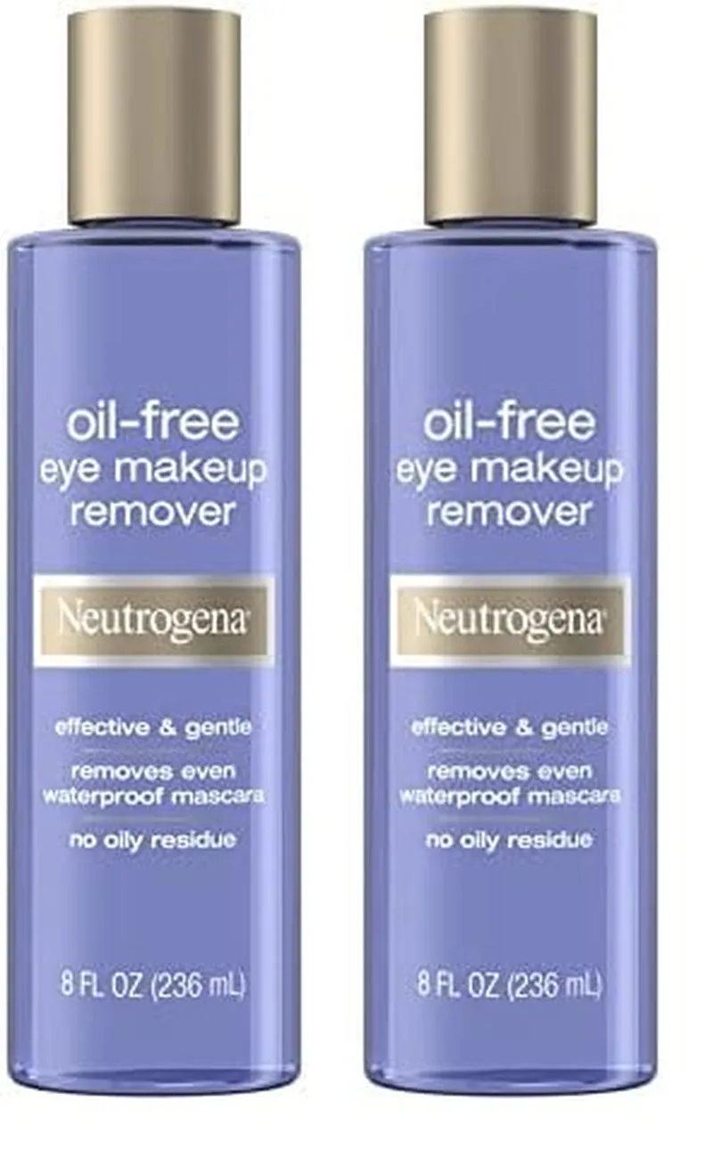 Gentle Oil-Free Eye Makeup Remover & Cleanser for Sensitive Eyes, Non-Greasy Makeup Remover, Waterproof Mascara Remover, Dermatologist & Ophthalmologist Tested, 8 Fl. Oz