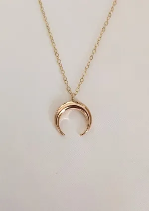 Gold Horn Necklace by Layer the Love
