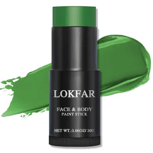 Green Face Paint Stick, Green Body Paint Halloween Face-Paint, Football Baseball Green Eye Black Stick, Full-Coverage Green Face Makeup for Halloween Witch Alien Frankenstein Cosplay Makeup