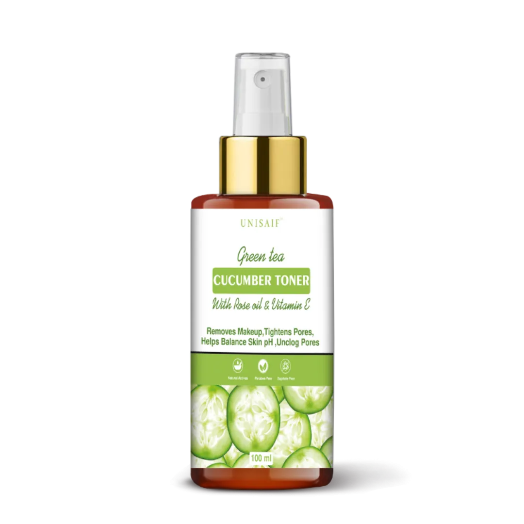 Green Tea & Cucumber Toner (100ml) With Green Tea Extract |Soothing | Unclog Pores| Hydration