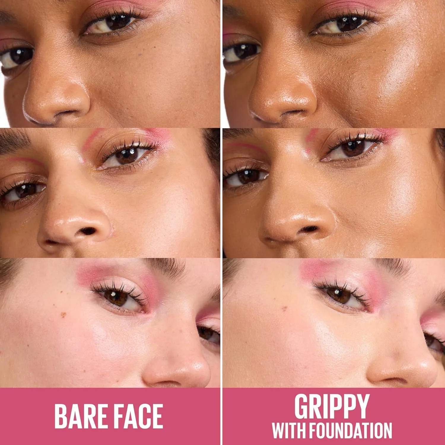 Grippy Serum Primer, Hydrating Makeup Primer with 2% Niacinamide for up to 24HR Make up Wear, Clear, 1 Count