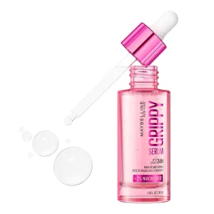 Grippy Serum Primer, Hydrating Makeup Primer with 2% Niacinamide for up to 24HR Make up Wear, Clear, 1 Count