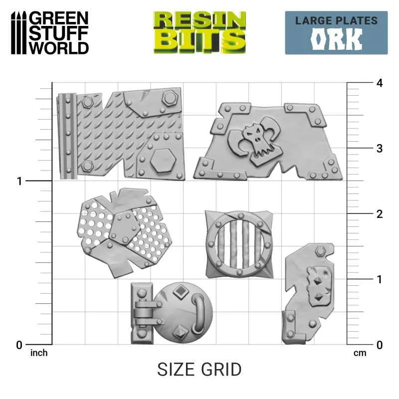 GSW Resin Basing Set - Large Ork plates