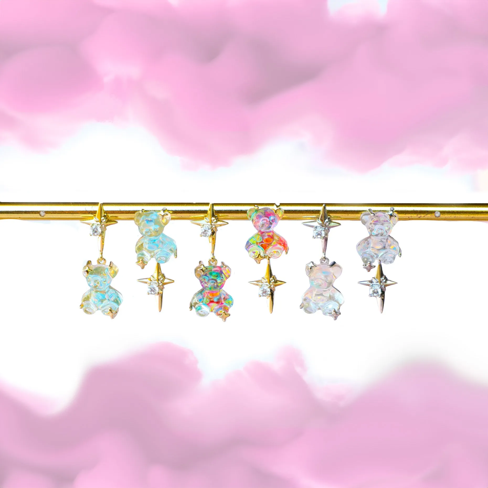 Gummy Starburst Earring