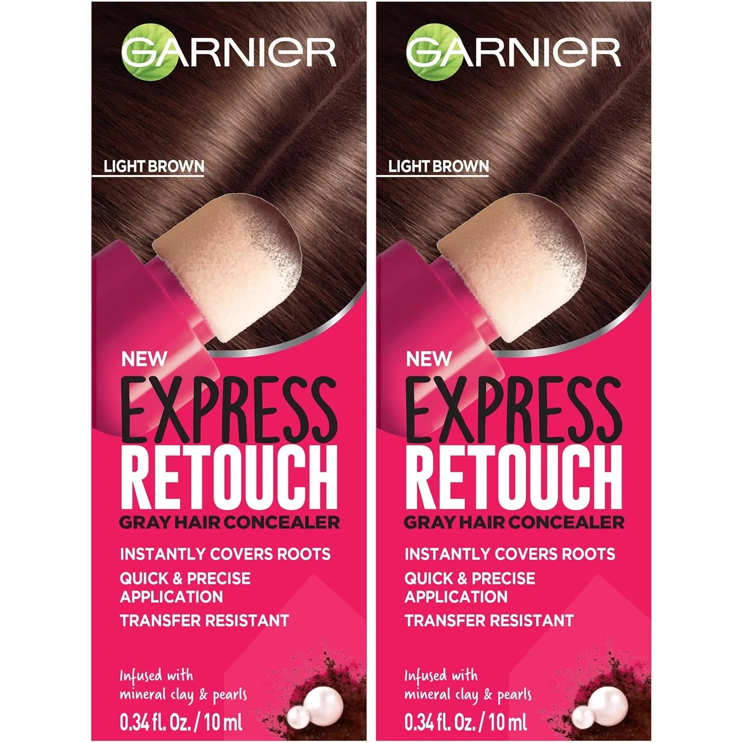 Hair Color Express Retouch Gray Hair Concealer, Instant Gray Coverage, Brown, 1 Count