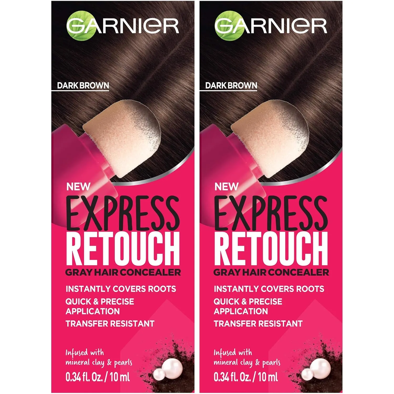 Hair Color Express Retouch Gray Hair Concealer, Instant Gray Coverage, Brown, 1 Count