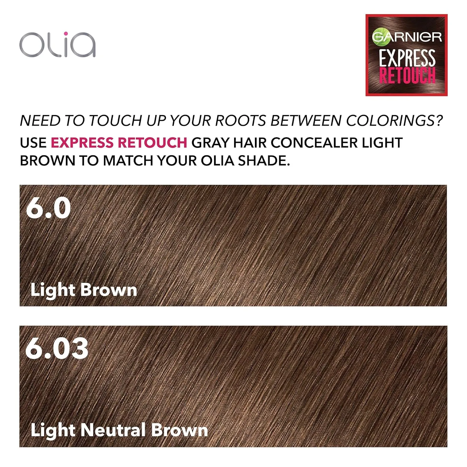 Hair Color Express Retouch Gray Hair Concealer, Instant Gray Coverage, Brown, 1 Count