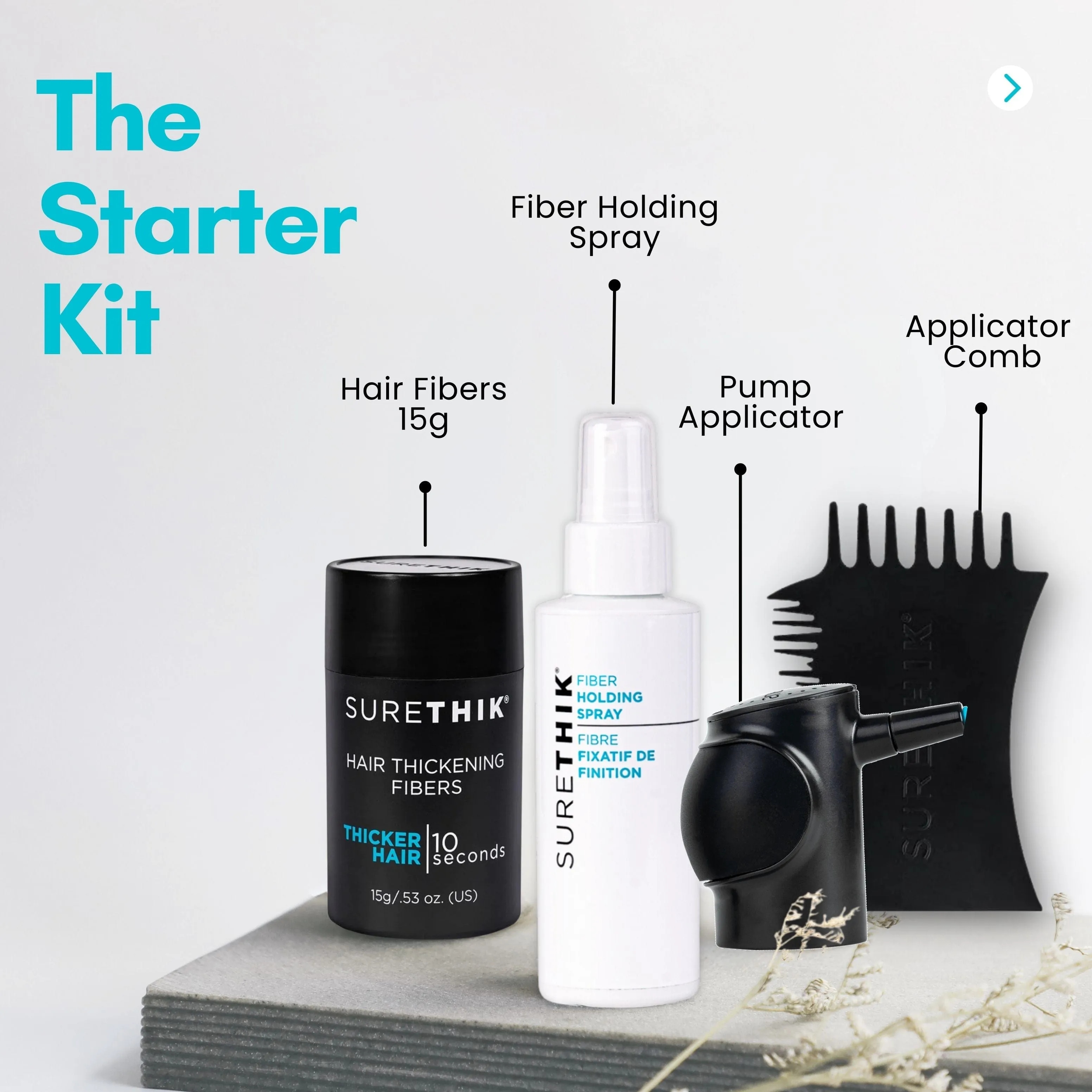 *Hair Fiber Starter Package   Application Tools*
