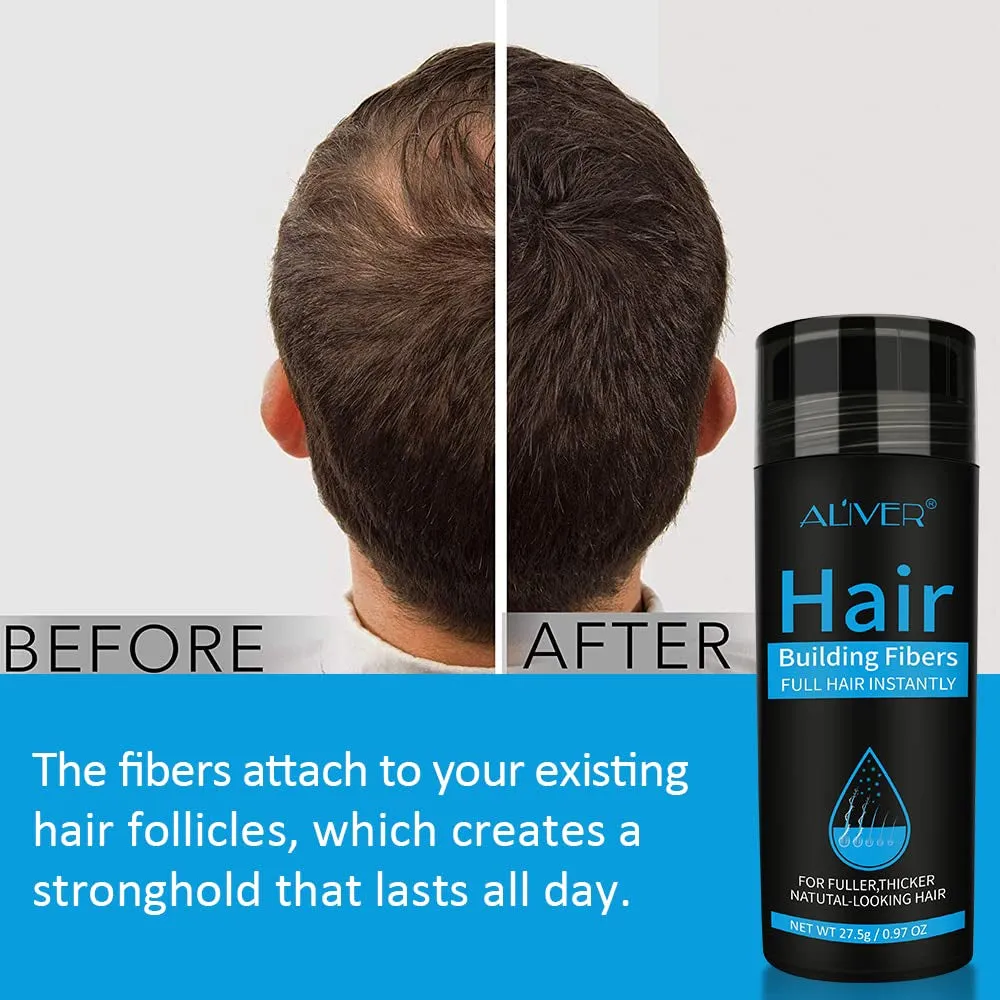 Hair Fibers for Thinning Hair, Natural Formula Hair Fiber, Hair Building Fibers Refill
