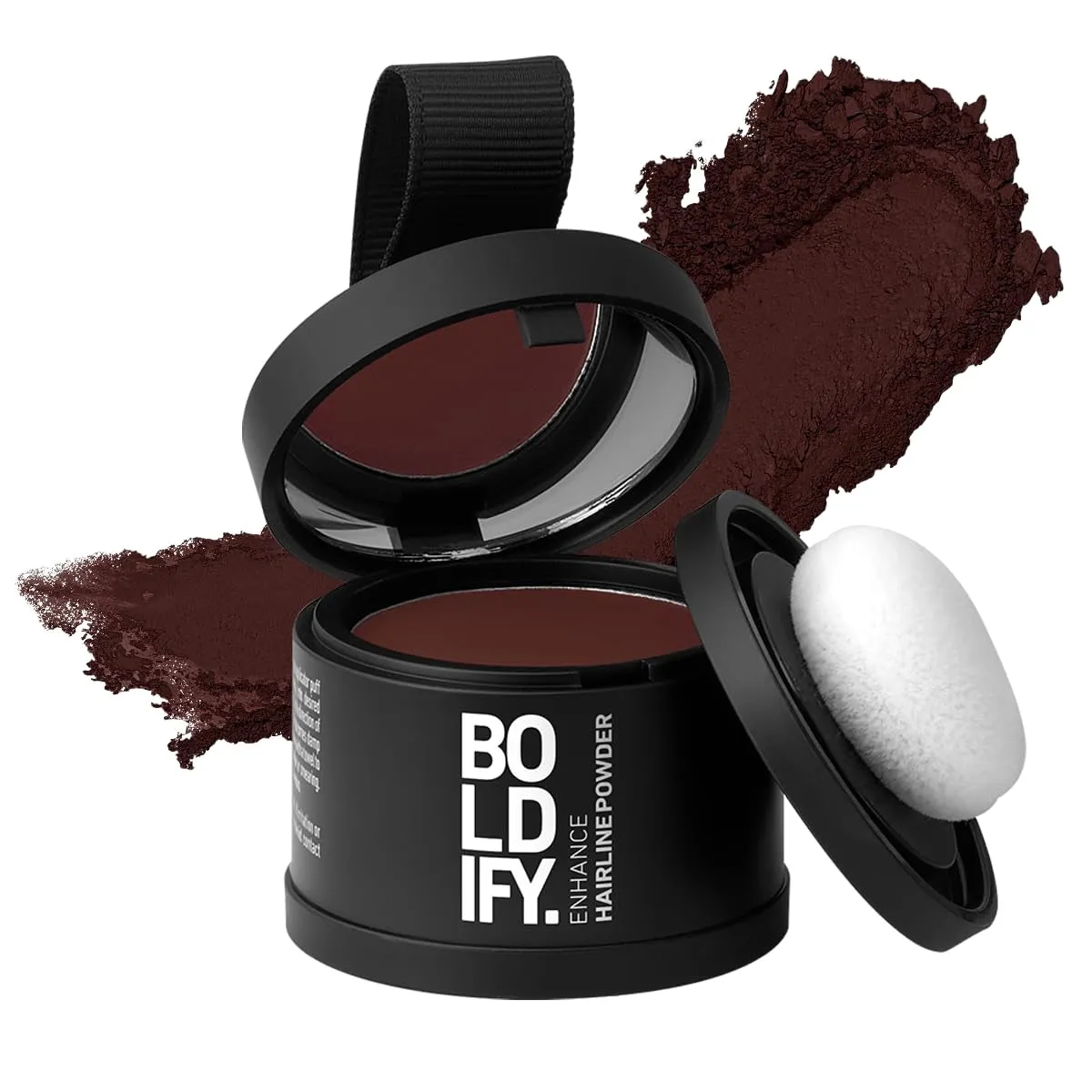 Hairline Powder - Root Touch up Hair Color for Gray Coverage - Bald Spot Concealing Hair Powder for Women & Men - 48-Hour Stain-Proof - Dark Brown