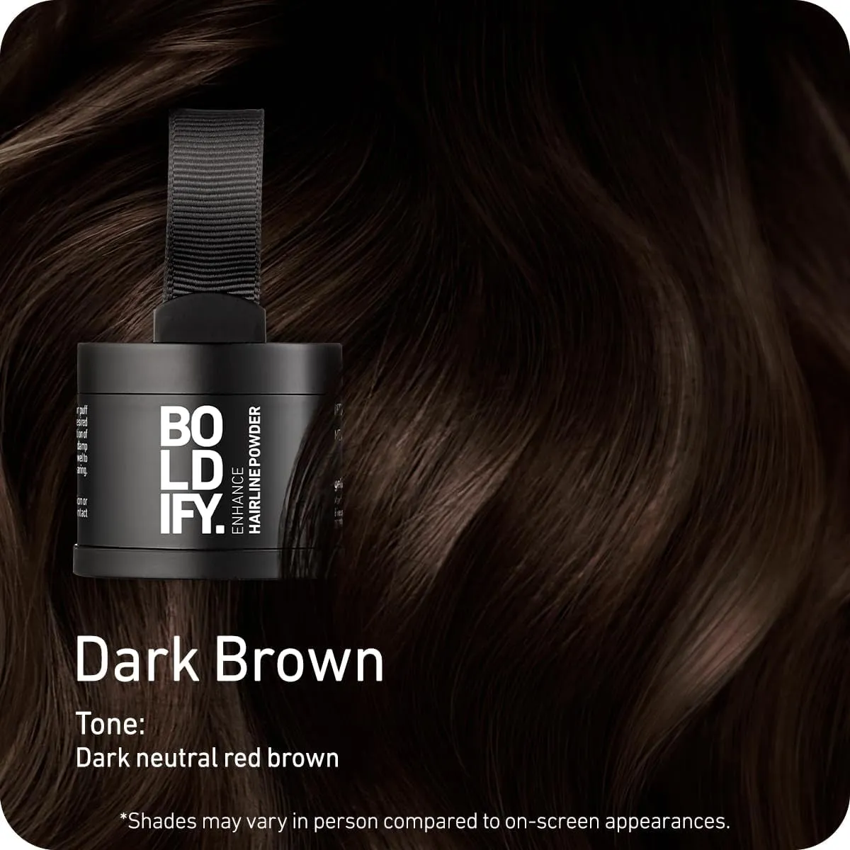 Hairline Powder - Root Touch up Hair Color for Gray Coverage - Bald Spot Concealing Hair Powder for Women & Men - 48-Hour Stain-Proof - Dark Brown